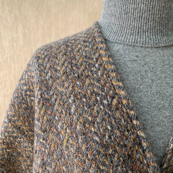 Handmade Pure Italian Wool Cape Coat - Picture 4 of 10